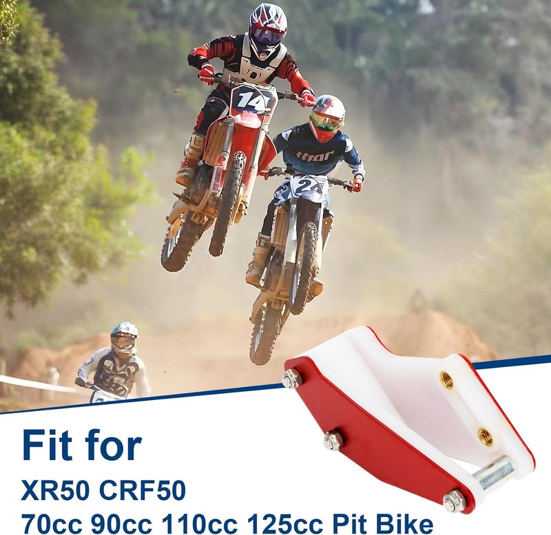 psler Motorcycle Chain Guide Guard Protector - Chain Guard Guide for XR CRF 50 XR50 CRF50, SDG SSR BBR TTR, 70cc 90cc 110cc 125cc Mini Pit Dirt Bike, Red - Image 2